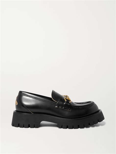 gucci horsebit detailed suede loafers|Gucci Horsebit platform loafers.